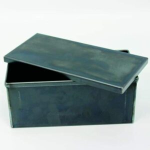 Blauglanzblech Backform mit Deckel, für 750 g