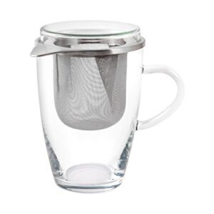 Bohemia Cristal Set Tea for ONE Teeglas, Glas, Transparent, 11x8.5x13.5 cm