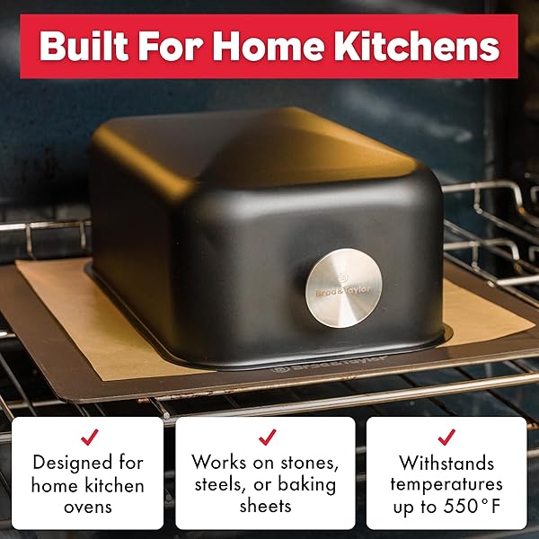 Brod & Taylor Ultraleichte Backschale für Sauerteigbrot (Batard) - kein Vorheizen nötig für knusprige Kruste und gleichmäßiges Backen - Image 6