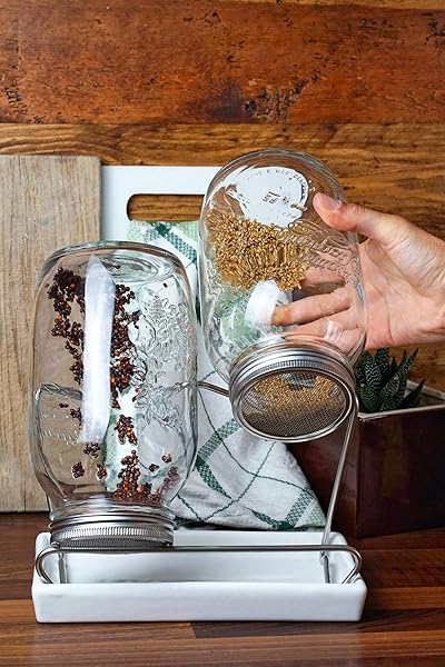 Eschenfelder Sprossengläser System II 750ml anthrazit | Edelstahl | Herstellung in Deutschland | Keimsaaten - Image 8