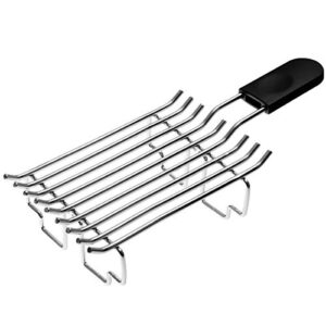 Kitchenaid 5KTBW222 Brötchenaufsatz Brötchenröstaufsatz, Edelstahl, silber/schwarz