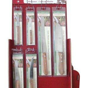 Messerdisplay, mittel, aus MDF, dunkelrot