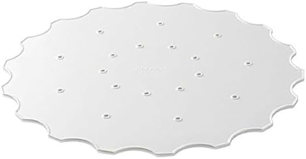 Stöckli Silikoneinlage zu Dörrgitter aus BPA-Freiem Silikon, in der Farbe hellgrau, für stark saftendes Gemüse oder Früchte, 2 Stück, Durchmesser: 31 cm, 0070.02