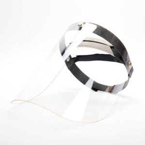 Vabon Safety Premium Gesichtsschutz, 1mm dick, verstellbar, hoher, Visier, Schutzvisier, Spuckschutz, Anti Fog/Anti-Beschlag, Augenschutz, Shield for Face, Face Visor